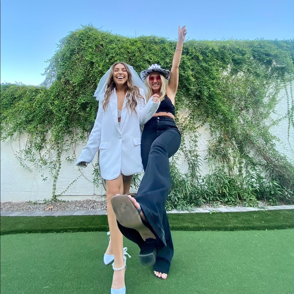 Showpo Michelle oversized plunge neckline button up blazer